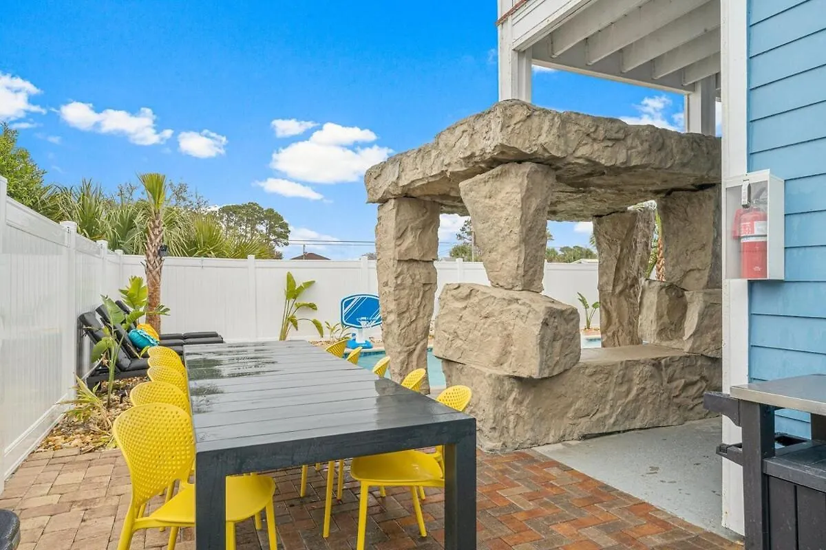 Soak And Sizzle! Pool Waterfall Games Grill Near Beach Panama City Beach Lägenhet