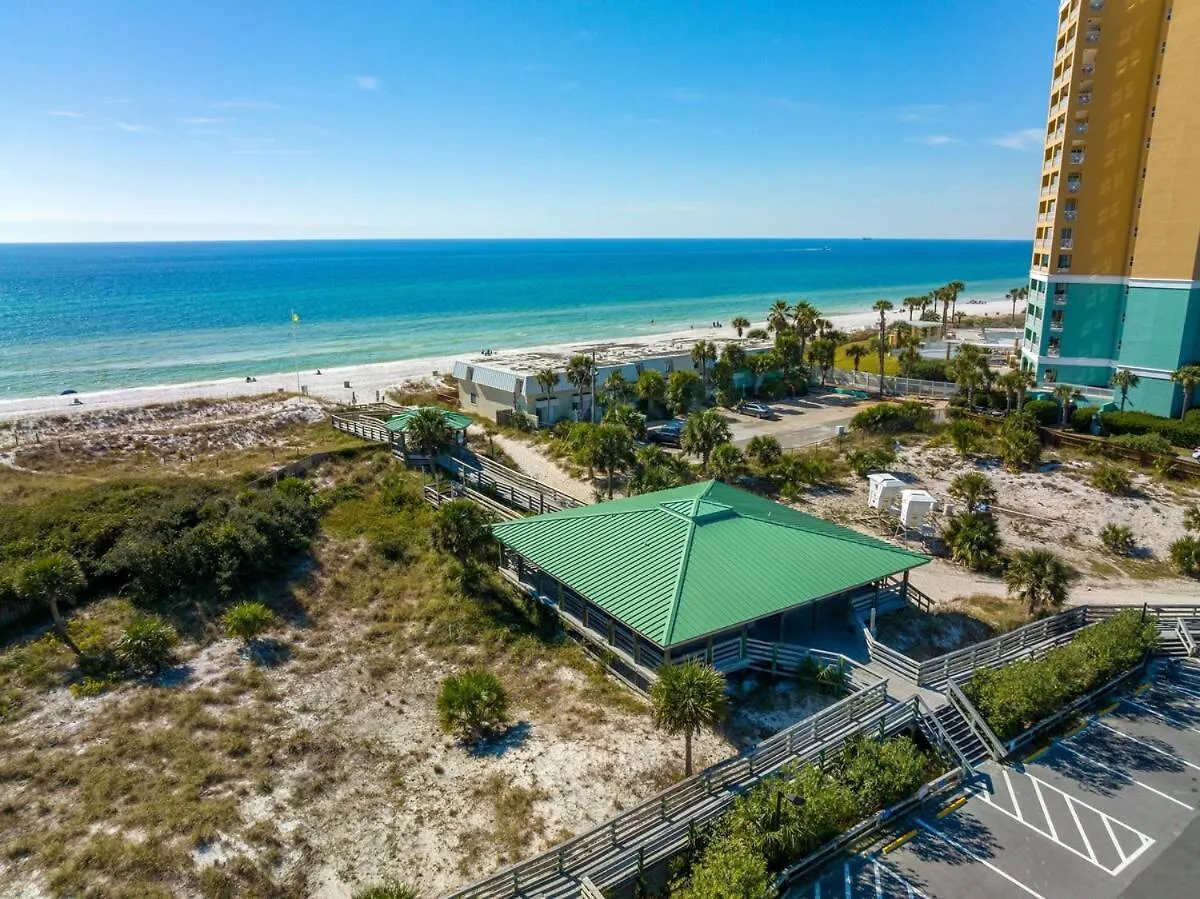 Apartment Soak And Sizzle! Pool Waterfall Games Grill Near Beach Panama City Beach