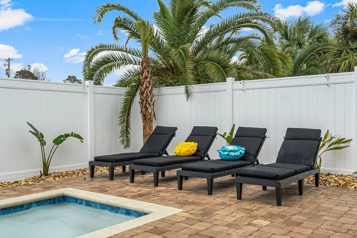 Apartment Soak And Sizzle! Pool Waterfall Games Grill Near Beach Panama City Beach