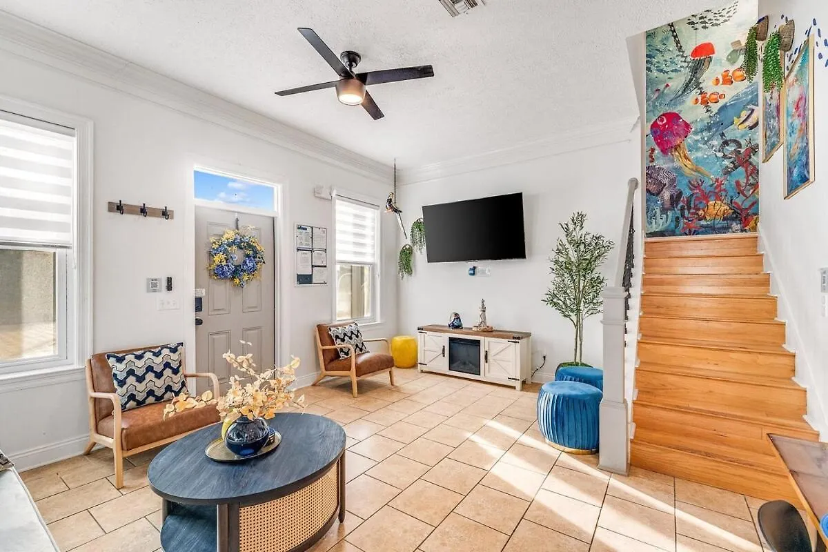 Apartment Soak And Sizzle! Pool Waterfall Games Grill Near Beach Panama City Beach